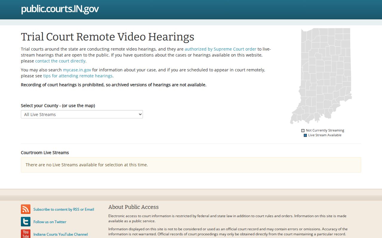 Jay County court calendar streaming portal