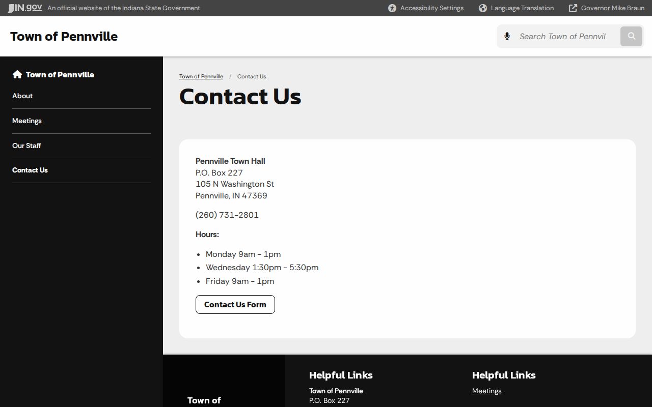 Pennville court docket town contact route