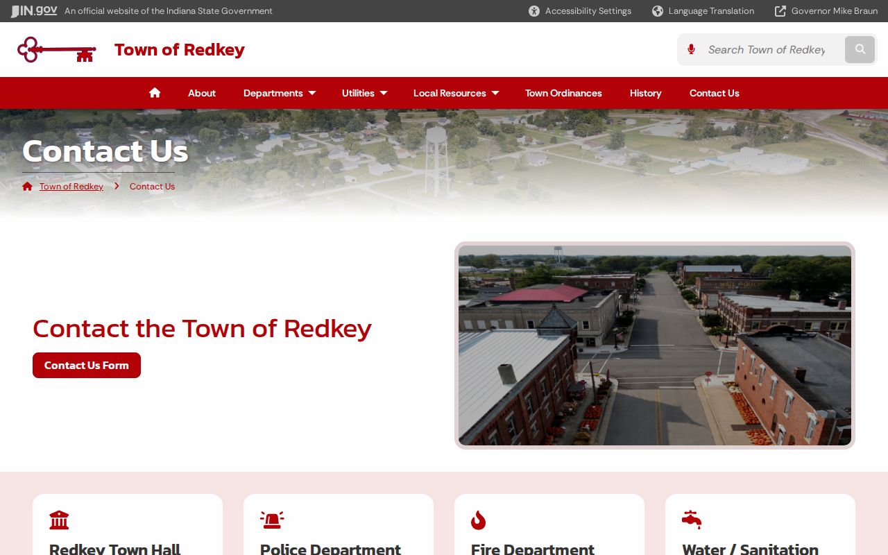 Redkey court docket town contact information